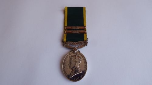 Two Bar Territorial Efficiency Medal to 4452704 SGT O M Kelly REME