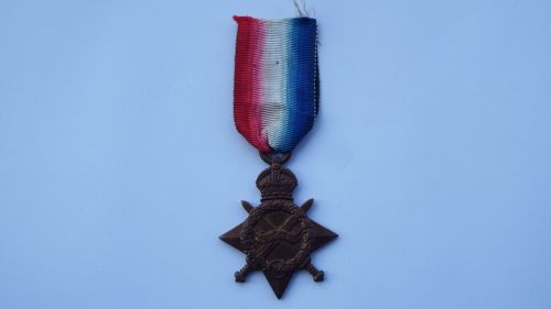 1914/15 Star to 19513 Pte A T Lambert North N R / Casualty / 225 Tunn Coy