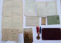 Lovely Ephemera grouping with 1914/15 Star to  6 /2037 Pte F Whitfield DLI