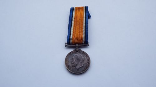 British War Medal to 598 Vol J Oswald Nyasaland VR
