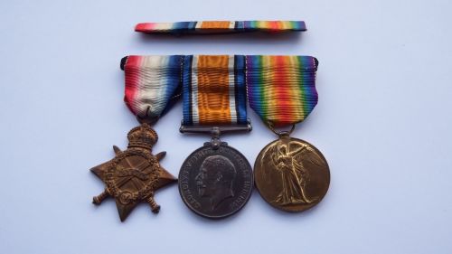 1914/15 Trio to Engineer Commander Archibald Woodthorpe Cross / late 271729