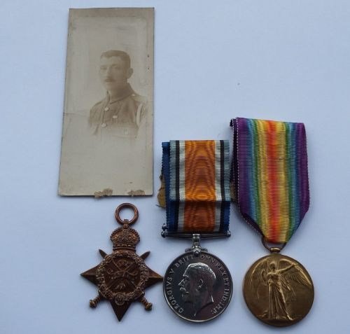 1914 Star Trio to 1034 Pte P Murphy RAMC