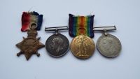 1914/15 Trio and Defence Medal to 64187 DVR A McGee RFA