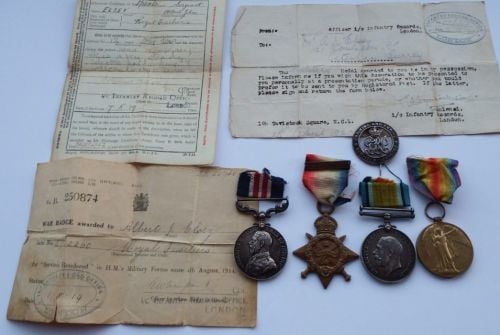 Great War Military Medal group to L12260 SJT Elsey 13 R FUS