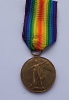 Casualty Victory medal to 239800 A S J Barter AB RN / KIA HMS Bulwark