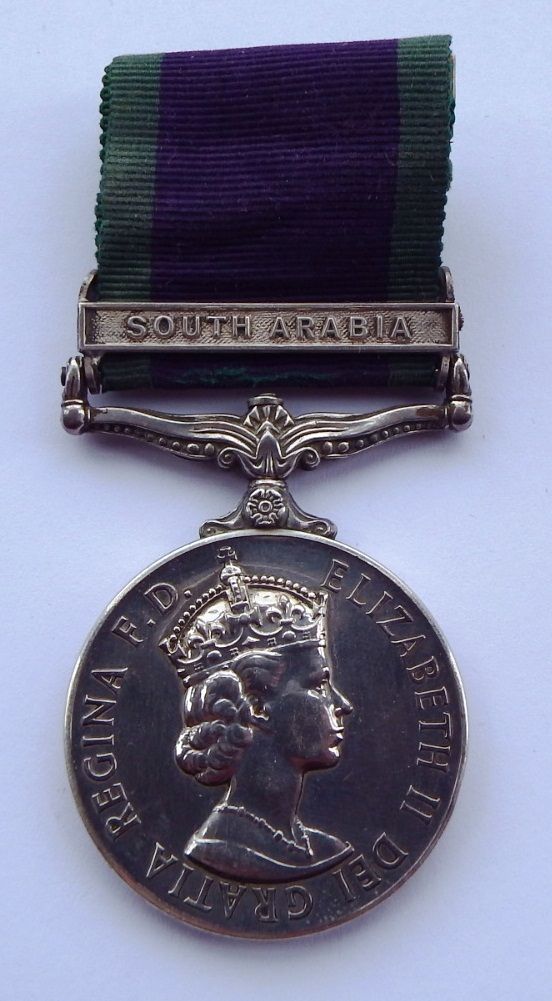 EII CSM South Arabia to 22484807 Cpl H G Pearce ACC 