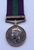 GVI GSM Palestine to 3528211 Pte C Griffiths Manchester Regt /  A Japanese POW Casualty 