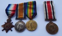 1914/15 Trio and SC to 18434 Pte W Booth Durh L I