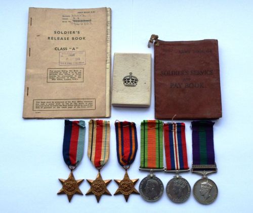 Campaign group to 7/945352 Troop Sergeant Henry Ash Lloyd /  D M Wing Royal