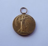Victory Medal to 16/1457 Pte B Mason Northd Fus / Newcastle Commercials 