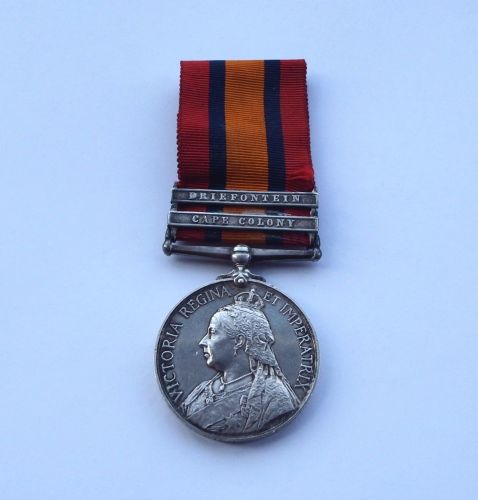 Queens South Africa Medal to 9262 Pte C Gilby Cldstm GDS / Died Bloemfontei