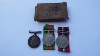 Sole entitlement BWM to 22/1180 Pte J W Cope Northd Fus / Tyneside Scottish / with sons WW2 Medals 