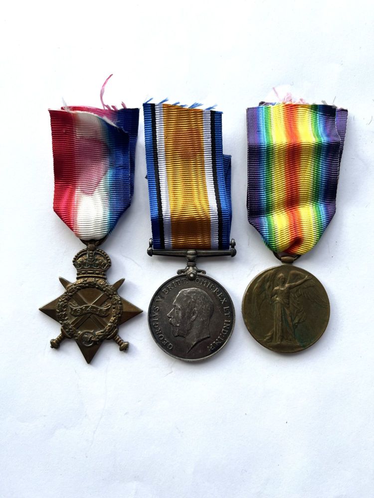 1914/15 Trio to 20696 SJT A G Cheshire Notts and Derby R / Gallipoli Vetera