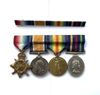 1914/15 TRIO AND CIVIL DEFENCE MEDAL