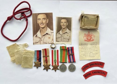 WW2 MENTION IN DESPATCHES CASUALTY GROUP to Major H G Gill 15th Airfield Co