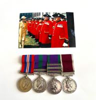 Campaign group of four to T/114025307 S Sgt G S Cooper RASC