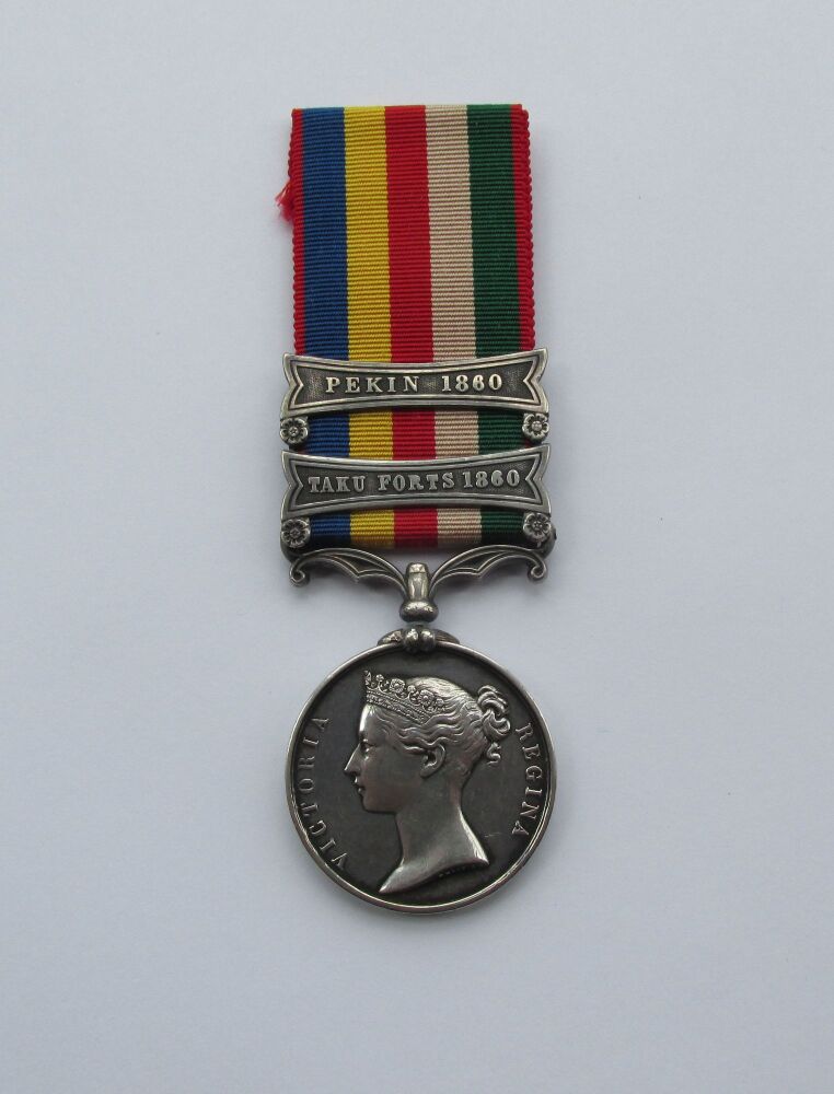 Second China War Medal to Evans 60th Rifles