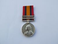 Queens South Africa Medal to Lieutenant Colonel H A D Curtis RFA / Invalided March 1900