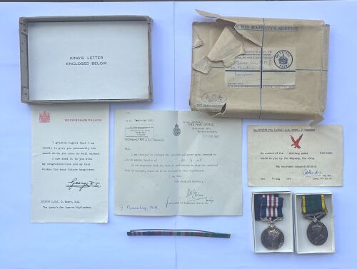 A Scare Greece ELAS Operations Military Medal group to L/Cpl D Munro Camero