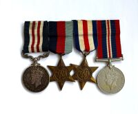 A Normandy Military Medal Group to Pte Hudson 7th Bn Green Howards