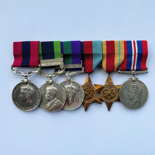 A WW2 'Abyssinia’ D.C.M. Group to Acting Captain W. J. McMillan, 2nd Bn The