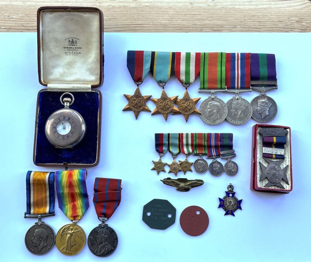 A Three Generation Family Group of Medals