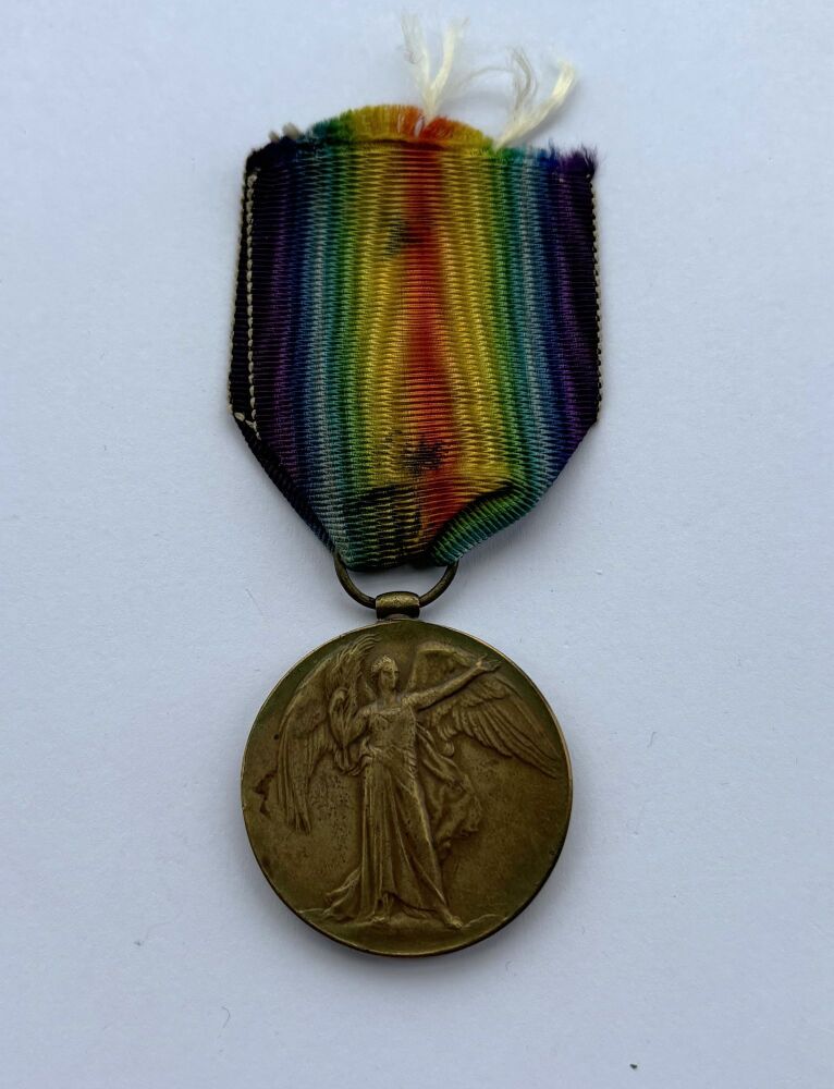 Victory Medal to 19141 Pte T Fleming Y and L Regt / DOW received on 1st Day