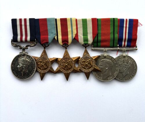 A WW2 Military medal group to SJT Quarenden Royal Fusiliers / created a cro