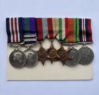 A WW2 Battle of  Tobruk / Knightsbridge  Military Medal group to A/SJT Turner Coldstream Guards