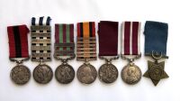 A Boer War DCM group of Seven to Quarter Master Sergeant Simpson Gordon Highlanders