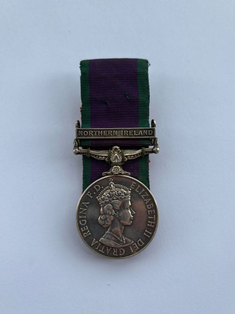 Northern Ireland to Pte Barker Parachute Regiment