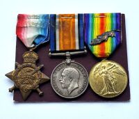 Mentioned in Despatches 1914 Trio to Cpl Marsden RE / Killed 23 of August 1914