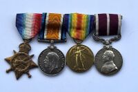 Meritorious Service Medal group to SJT Shepherd MGC / late Worc R / Gallipoli 25 April 1915