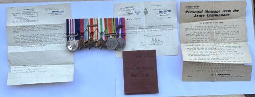 A Battle of El Alamein Military Medal group to Sergeant Anderson Royal Engi