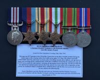 An Immediate Second World was Gustav Line Military medal group to Signalman Shackleton Royal Signals / Late Cheshire Yeomanry