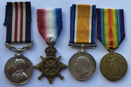 Great War Military Medal group to Cpl Flood RA