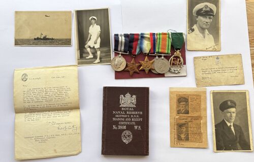 A WW2 DSM group to Lt Cdr G R Rope RNR / HMT Sanson Minesweeper