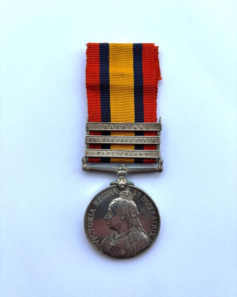 Queens South Africa Medal to Sapper Sambells Royal Engineers / Died at Pret