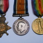 1914/15 trio to 45967 Pte Thomas Johnson Yorkshire Regiment