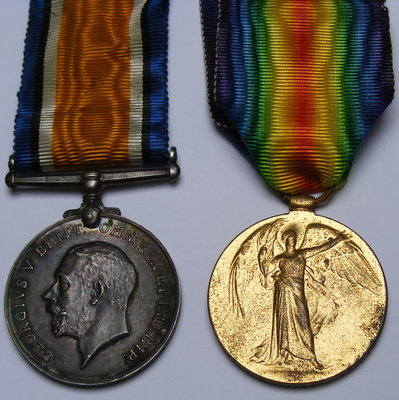 Pair to 19/825 Pte F.S. Anderson North'd Fus