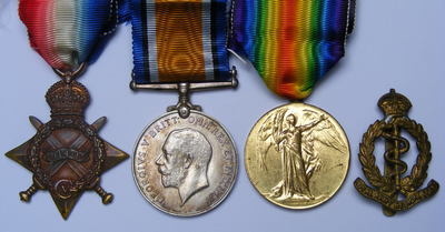 A 1914/15 Trio to 34569 Pte. F. H. Piercy