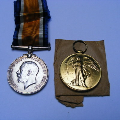 Pair to 50628 Pte F Blackburn KOYLI