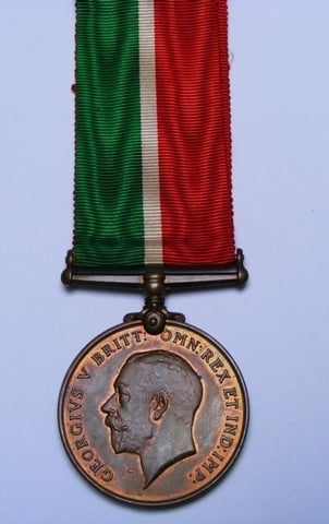 Mercantile Marine Medal to William M Williams