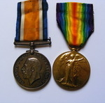 Pair to Captain A Noall served in the M.G.C - Wounded