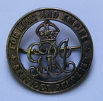 Silver War Badge ( 60477) PS/682 Pte H Moore 19th R/ Fus.  2nd public schools battalions / Self-inflicted wound 