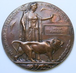 Memorial Plaque to Peter Johnston  possibly 20/814 Pte P Johnston Northd Fus KIA 1.7.1916