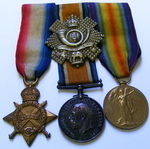 1914/15 Trio to 3354 Pte P Currie 1/6 HLI served in Gallipoli