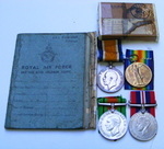Father and Son Grouping. Pair to 18299 Pte G Simpson W.RID. R. & sons WW2 RAF group.