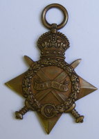1914/15 Star to 13898 Pte H Kay SCO RIF / KIA 1st day of Loos 