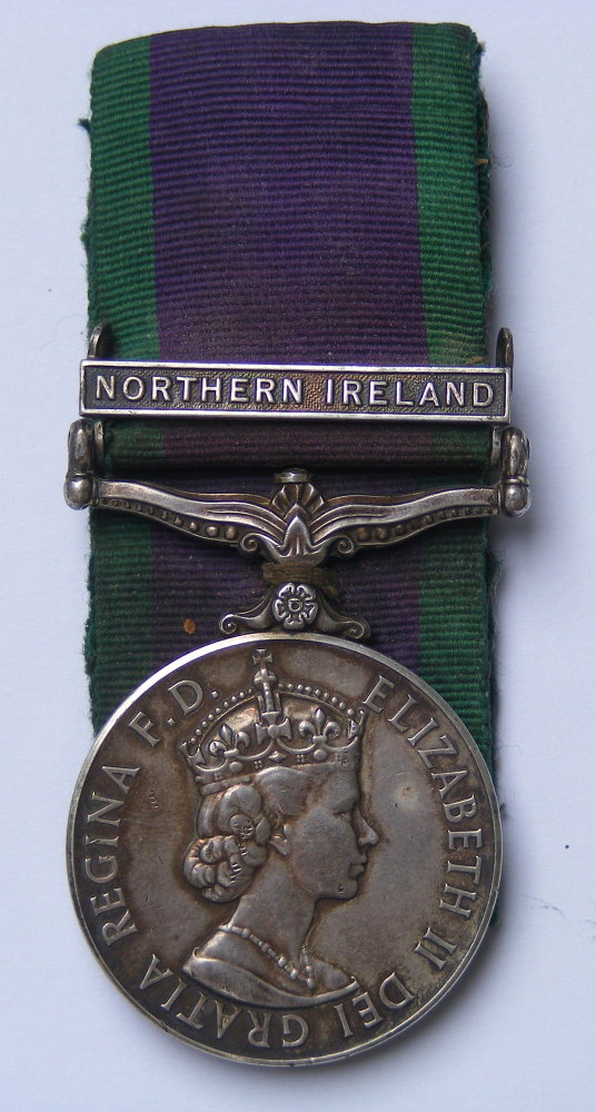 Northern Ireland Medal to 24291862 L/Cpl P A Oliver PWO